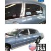 imageMaxMate Made in USA Compatible with 19982011 Lincoln Town Car Lower Rocker Panel Rocker Panel Chrome Stainless Steel Body Side Moulding Molding Trim Cover 4 Wide 8PCPillar Post Trim 6PC