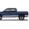 imageMade in USA Compatible with 19972003 Ford F150 Supercrew with Fender Flare Rocker Panel Trim Body Side Moulding 55 Wide 12PC