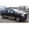 imageMade in USA Compatible with 20092014 Ford F150 Regular Cab 8 Long Bed Without Fender Flare Rocker Panel Trim Body Side Moulding 7 Wide 10PC