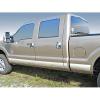 imageMaxMate Compatible 20112016 Ford F250 SuperDuty Crew Cab Short Bed Chrome Stainless Steel Modern Rocker Panel Trim 6 12PC