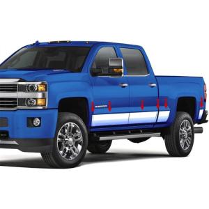 imageCompatible with 20142018 GMC Sierra Crew Cab 58 Bed Rocker Panel Trim 8 Wide 12PC