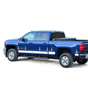 imageCompatible with 20142018 GMC Sierra Crew Cab 68 Bed Rocker Panel Trim 55 Wide 12PC