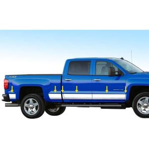 imageCompatible with 20142018 GMC Sierra Crew Cab 8 Bed Rocker Panel Trim 8 Wide 12PC