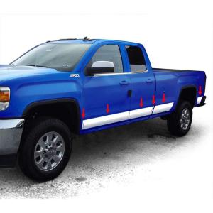 imageCompatible with 20142018 GMC Sierra Double Extended Cab 8 Bed Rocker Panel Trim 55 Wide 12PC