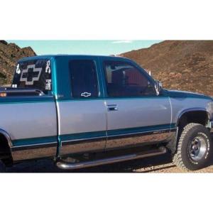 imageMade in USA Compatible with 19881998 Chevy Pickup Ext Cab Short Bed 2Dr WFender Flare Rocker Panel 625 10Pc