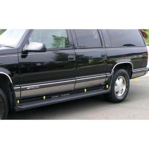 imageMade in USA Compatible with 19921999 Chevy Suburban with Fender Flare Rocker Panel Trim 625 Wide 10Pc
