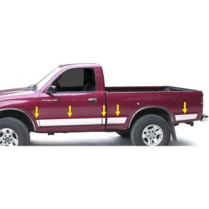 imageMade in USA Compatible with 19952004 Toyota Tacoma Regular Cab Short Bed Full Length Rocker Panel Trim 45 Wide 10PC