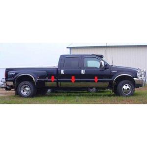 imageMade in USA Compatible with 19992010 Ford F250350 Superduty Duelie Rocker Panel Trim Body Side Moulding 875 Wide 12PC