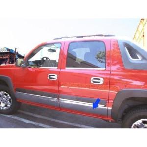 imageMade in USA Compatible with 20022006 Chevy Avalanche WFender Flare Rocker Panel Chrome Stainless Steel Body Side Moulding Molding Trim Cover 6 10PC