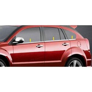 imageMade in USA Compatible with 20022009 Chevy Trailblazer EXT 8PC Stainless Steel Chrome Window Sill Trim Overlay