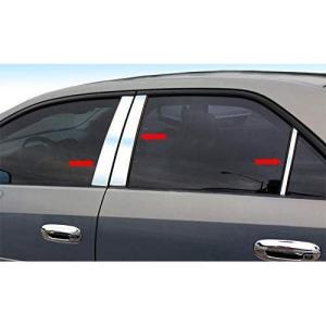 imageMade in USA Compatible with 20032007 Cadillac CTS 4 Door Stainless Steel Chrome Rocker Panel Trim Body Side Moulding 45 Wide 10PCPillar Post Trim 6PC