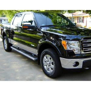 imageMade in USA Compatible with 20092014 Ford F150 Crew Cab 55 Short Bed WFender Rocker Panel Molding Trim 7 12PC