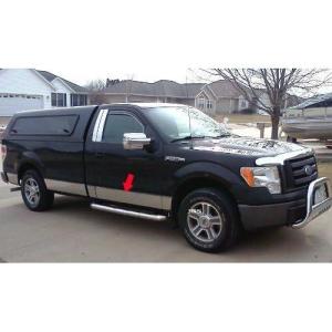 imageMade in USA Compatible with 20092014 Ford F150 Regular Cab 8 Long Bed Without Fender Flare Rocker Panel Trim Body Side Moulding 7 Wide 10PC