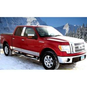 imageMade in USA Compatible with 20092014 Ford F150 Super Cab 55 Short Bed with Fender Flare Rocker Panel Trim Body Side Moulding 7 Wide 10PC