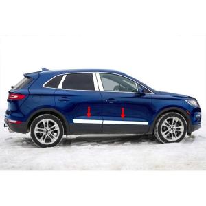 imageMade in USA Compatible with 20152018 Lincoln MKC Below Body Line Lower Taper 2 12 to 3 12 Wide 4PC Rocker Panel Trim