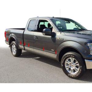imageMade in USA Compatible with 20152020 Ford F150 Super Cab 65 Bed Below Body Line Rocker Panel Trim 4 34 Wide 12PC
