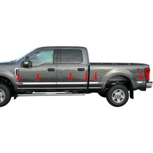 imageMade in USA Compatible with 20172020 Ford F250F350 Crew Cab Rocker Panel 65 Bed ABL 2 58 12PC
