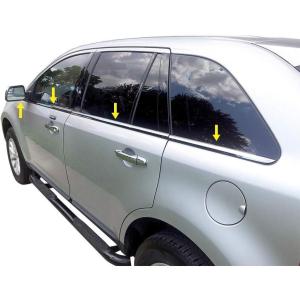 imageMaxMate Made in USA Compatible with 20072014 Ford Edge 8PC Stainless Steel Chrome Window Sill Trim Overlay