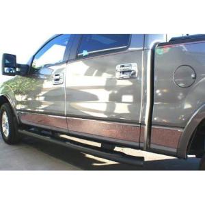 imageMade in USA Works with 20042008 Ford F150 SuperCab Long Bed with Fender Flare Rocker Panel Chrome Stainless Steel Body Side Moulding Molding Trim Cover 7 Wide 10PC