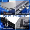 imageTyger Auto T2X Low Profile Soft Rollup in Fabric Truck Bed Tonneau Cover Compatible with 20222026 Toyota Tundra  55 67 Bed  TGBCXT393720222026 Tundra
