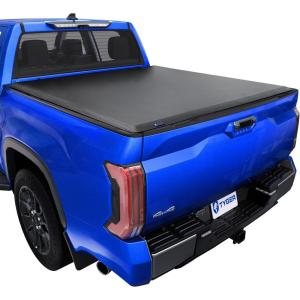 imageTyger Auto T2X Low Profile Soft Rollup in Fabric Truck Bed Tonneau Cover Compatible with 20222026 Toyota Tundra  55 67 Bed  TGBCXT393720222026 Tundra