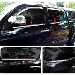 image:imageMaxMate Made in USA Compatible with 20052015 Toyota Tacoma Double Cab 4PC Stainless Steel Chrome Window Sill Trim Overlay