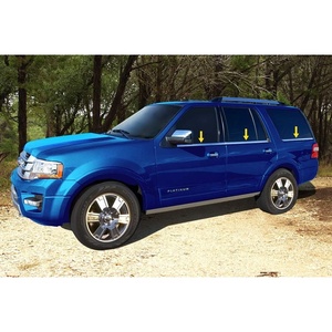 image:imageMaxMate Made in USA Compatible with 20072017 Ford Expedition LTD Short Without Keypad Cutout Not for Longer EL Model 6PC Stainless Steel Chrome Window Sill Trim Overlay
