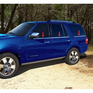 image:imageTyger Auto Made in USA Compatible with 20072017 Ford Expedition LTD Short with Keypad Cutout Not for Longer EL Model 6PC Stainless Steel Chrome Window Sill Trim