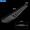 image:imageTyger Auto 66 Blade Running Boards Compatible with 20242026 Toyota Tacoma Fits Hybrid  Double Cab  TGBL3T7408  Side Step Nerf Bars